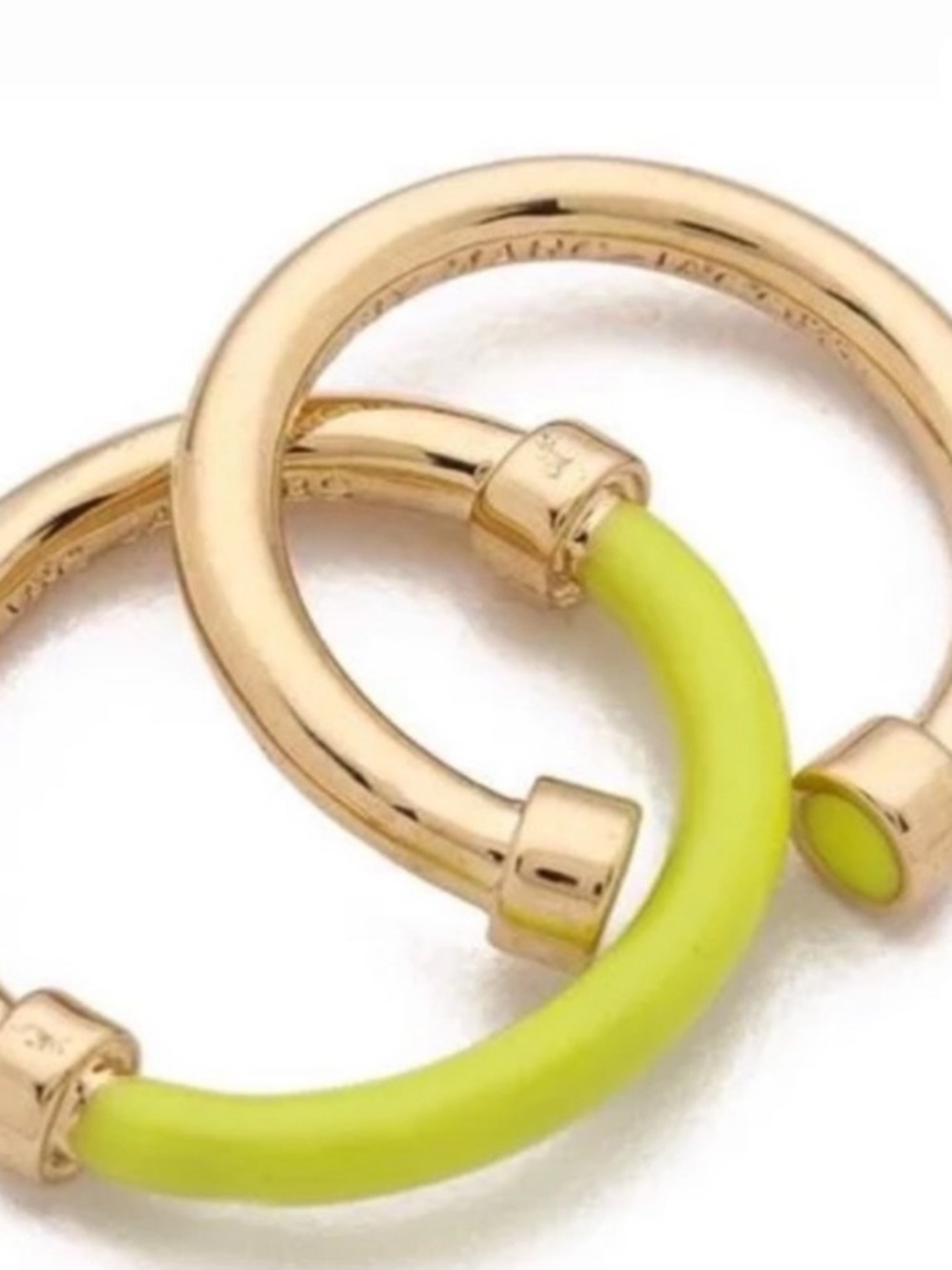 Marc Jacobs Enamel & Gold-Tone Stack Rings - Picture 8 of 9